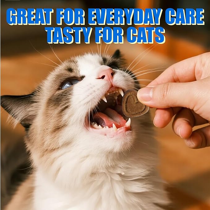 JUSTTRY CoQ10 Heart Support Bites – Chicken-Flavored Chews with CoQ10 & Taurine for Cats, 300 Count