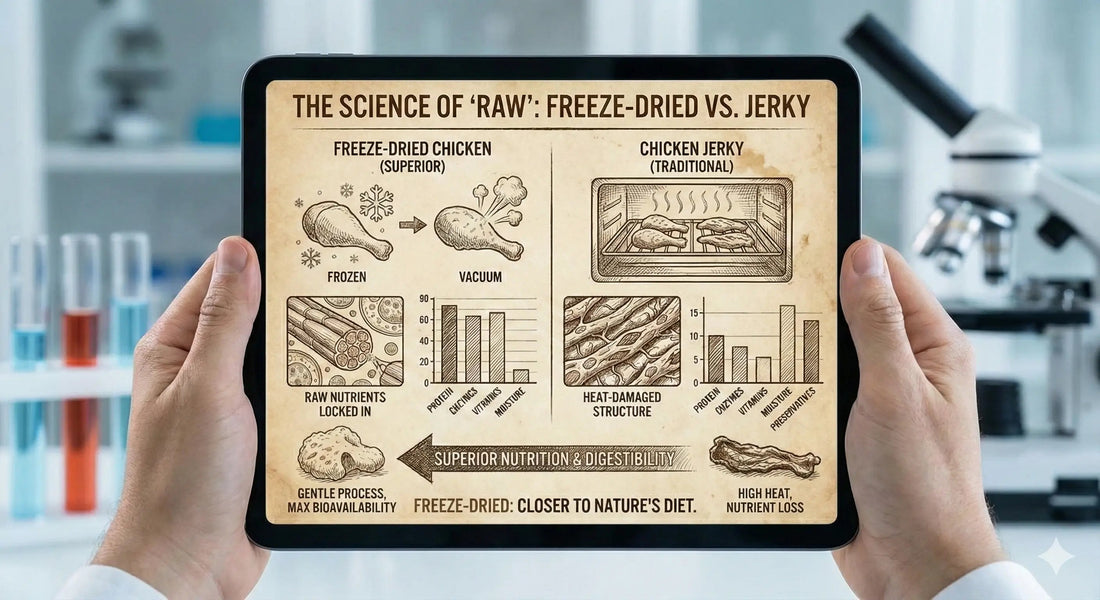 The Science of "Raw" (Why Freeze-Dried Chicken is Superior to Jerky) - Just try