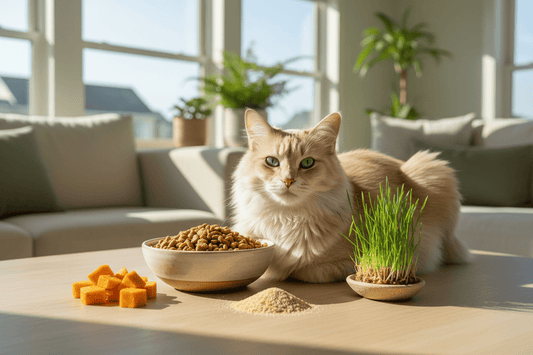 What Ingredients Help With Hairballs in Cat Food? Fiber, Pumpkin, Psyllium & Cat Grass Explained - Just Try
