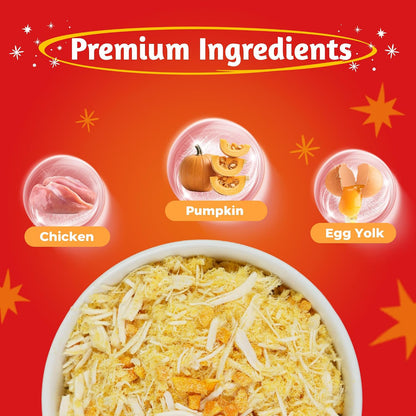 Freeze-Dried Pumpkin Food Topper for Dogs & Cats | Digestive Fiber SupportCat Dog topper