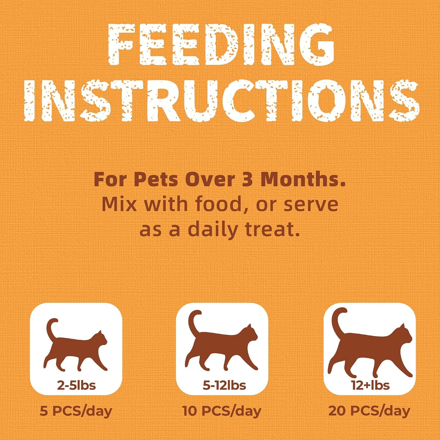 Freeze-Dried Pumpkin Food Topper for Dogs & Cats | Digestive Fiber SupportCat Dog topper