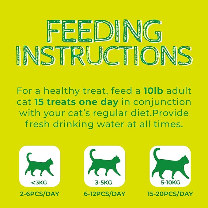 Just Try 13.4oz Cat Multivitamin Crunchy Chews - Daily Supplement for Immune, Joint, Skin & Coat, Digestion SupportJust Try