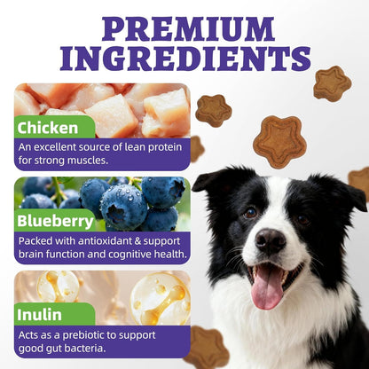 Just Try 15 OZ Blueberry Dog Treats Biscuits Eye Function Immune Blueberry Treats For DogsJust Try