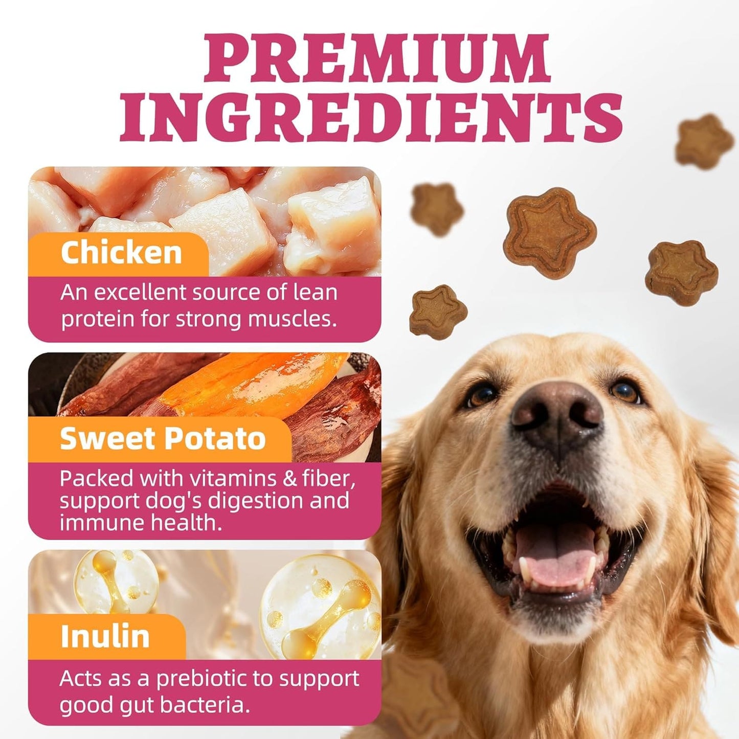 Just Try Sweet Potato Dog Treats for Gut Health | Healthy Training BiscuitsJust Try