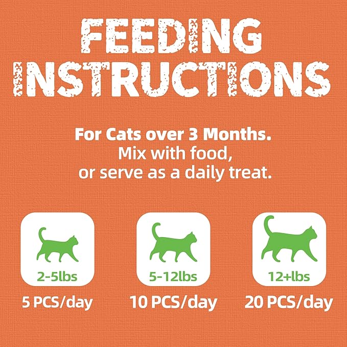 Just Try Probiotic Cat Treats 16 oz | Chicken Flavor Digestive Support Biscuits for Cats & KittensJust Try