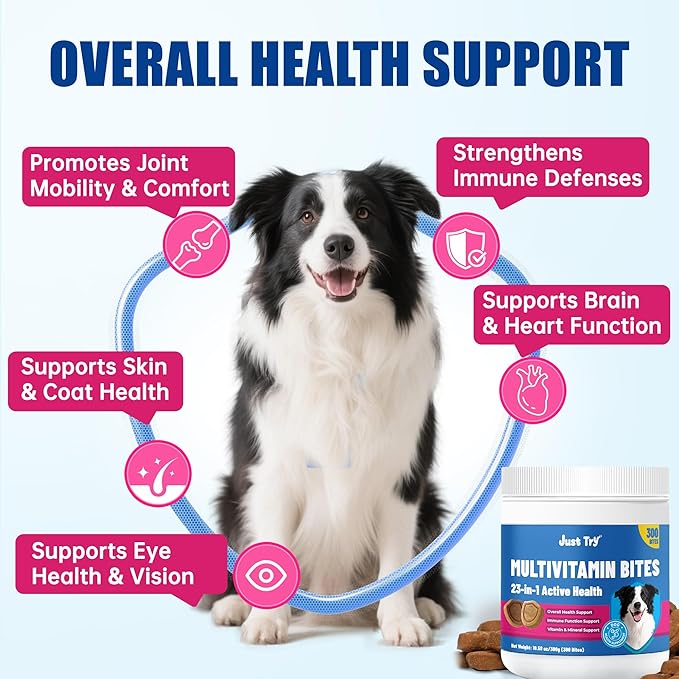 Just Try Dog Multivitamin Chews | Joint & Skin SupportJust Try