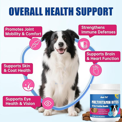 Just Try Dog Multivitamin Chews | Joint & Skin SupportJust Try
