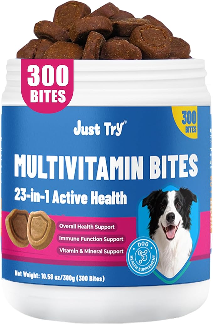 Just Try Dog Multivitamin Chews | Joint & Skin SupportJust Try