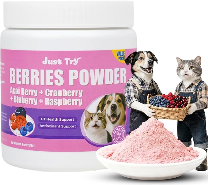 Just Try Cranberry Powder for Dogs & Cats | Urinary Tract Support SupplementCat Treats