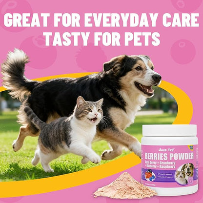 Just Try Cranberry Powder for Dogs & Cats | Urinary Tract Support SupplementCat Treats