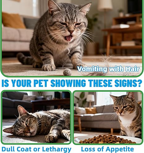 Just Try Cat Grass Powder for Cats | Hairball & Digestive Support SupplementJust Try