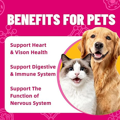 Just Try Taurine CoQ10 Cat & Dog Supplement | Heart & Immune Support Daily PowderJust Try