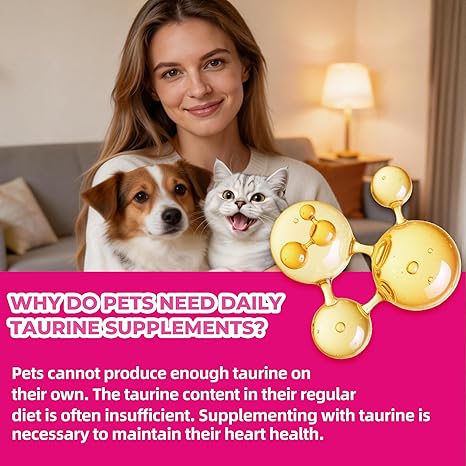 Just Try Taurine CoQ10 Cat & Dog Supplement | Heart & Immune Support Daily PowderJust Try