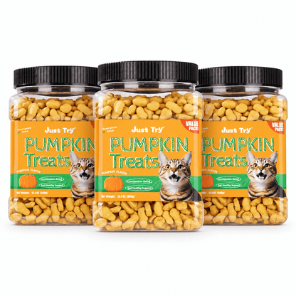 Just Try Cat Hairball Care Bundle – Cat Grass Treats with Hairball Control Food or Daily Hairball Support