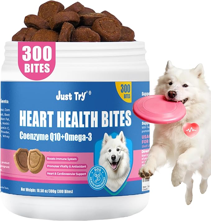 Just Try CoQ10 Dog Heart Health Chews | Taurine SupportJust Try