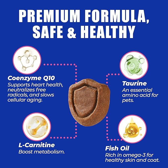 Just Try CoQ10 Dog Heart Health Chews | Taurine SupportJust Try