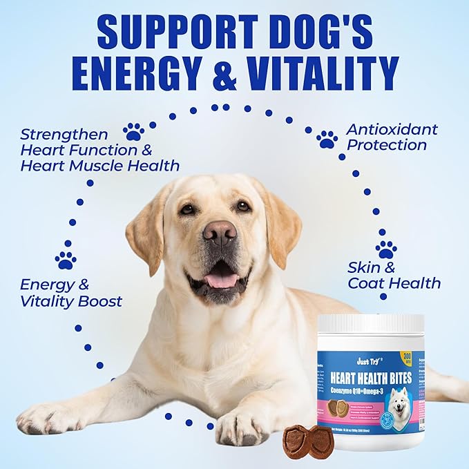 Just Try CoQ10 Dog Heart Health Chews | Taurine SupportJust Try