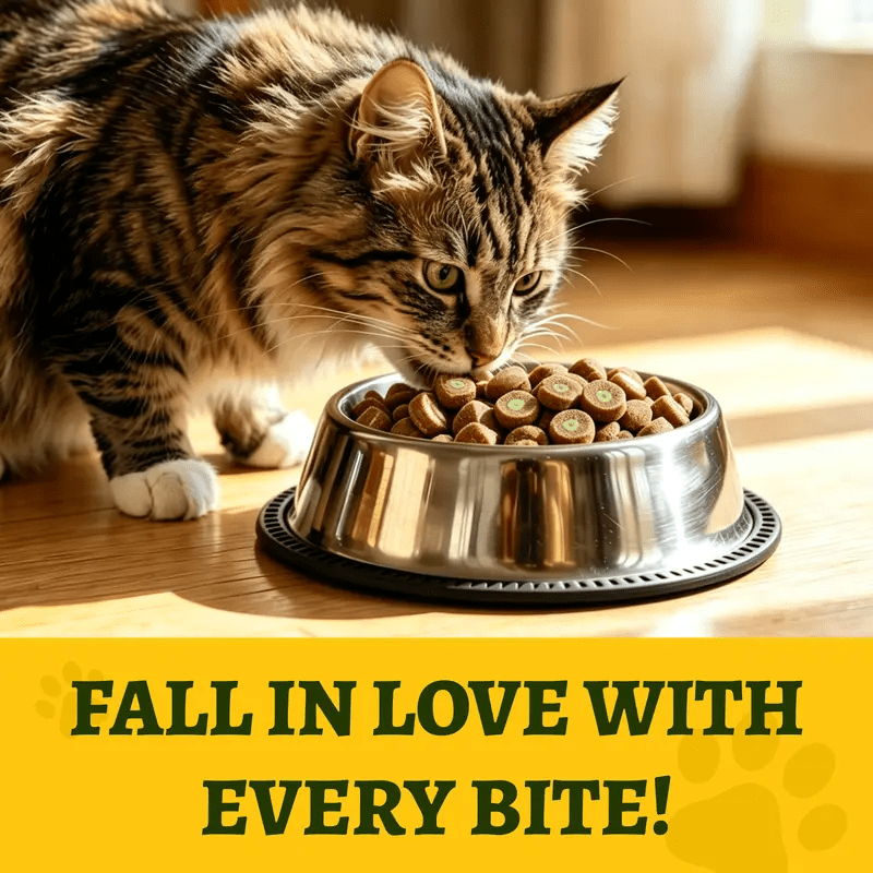 Just Try Hairball Control Cat Food, 5 lb – High-Protein Chicken & Salmon Dry Cat Food with Cat Grass, Pumpkin & PsylliumCat Food
