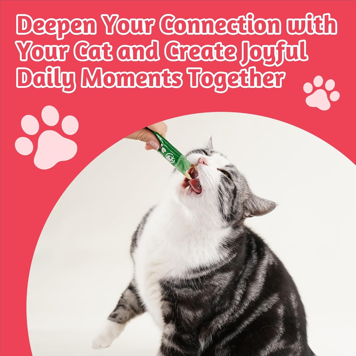 Just Try Lickable Cat Treats Variety Pack – Taurine & Vitamin E Cat Snack with Cat Grass & Omega 3Cat lickable