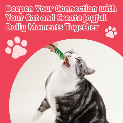 Just Try Lickable Cat Treats Variety Pack – Taurine & Vitamin E Cat Snack with Cat Grass & Omega 3Cat lickable