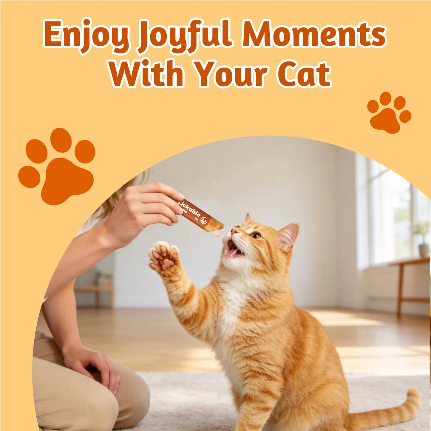Just Try Pumpkin Lickable Cat Treats – Digestive Care, Taurine & FOS, 20 TubesCat lickable