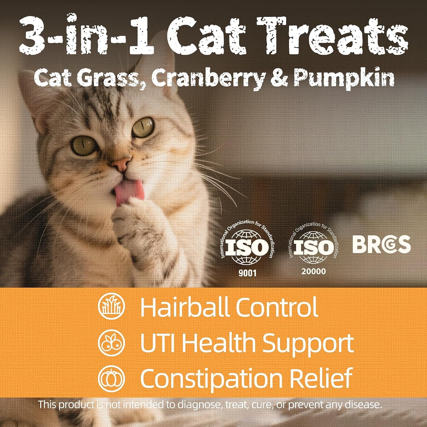 Just Try Triple Happy Crunchy Cat Treats Variety Pack – 3 Flavors, 36 ozCat Treats