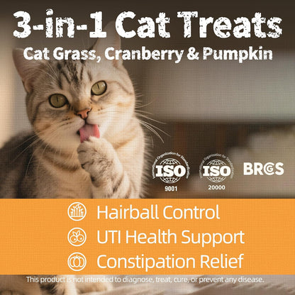 Just Try Triple Happy Crunchy Cat Treats Variety Pack – 3 Flavors, 36 ozCat Treats