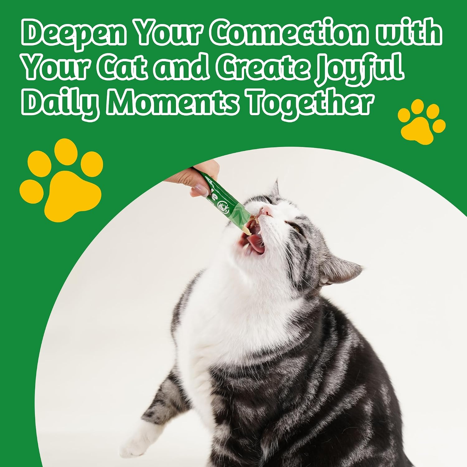 JUSTTRY Cat Grass Lickable Puree Treats – 20 Tubes with Taurine & Vitamin E for Hairball Control, 0.5oz EachCat lickable