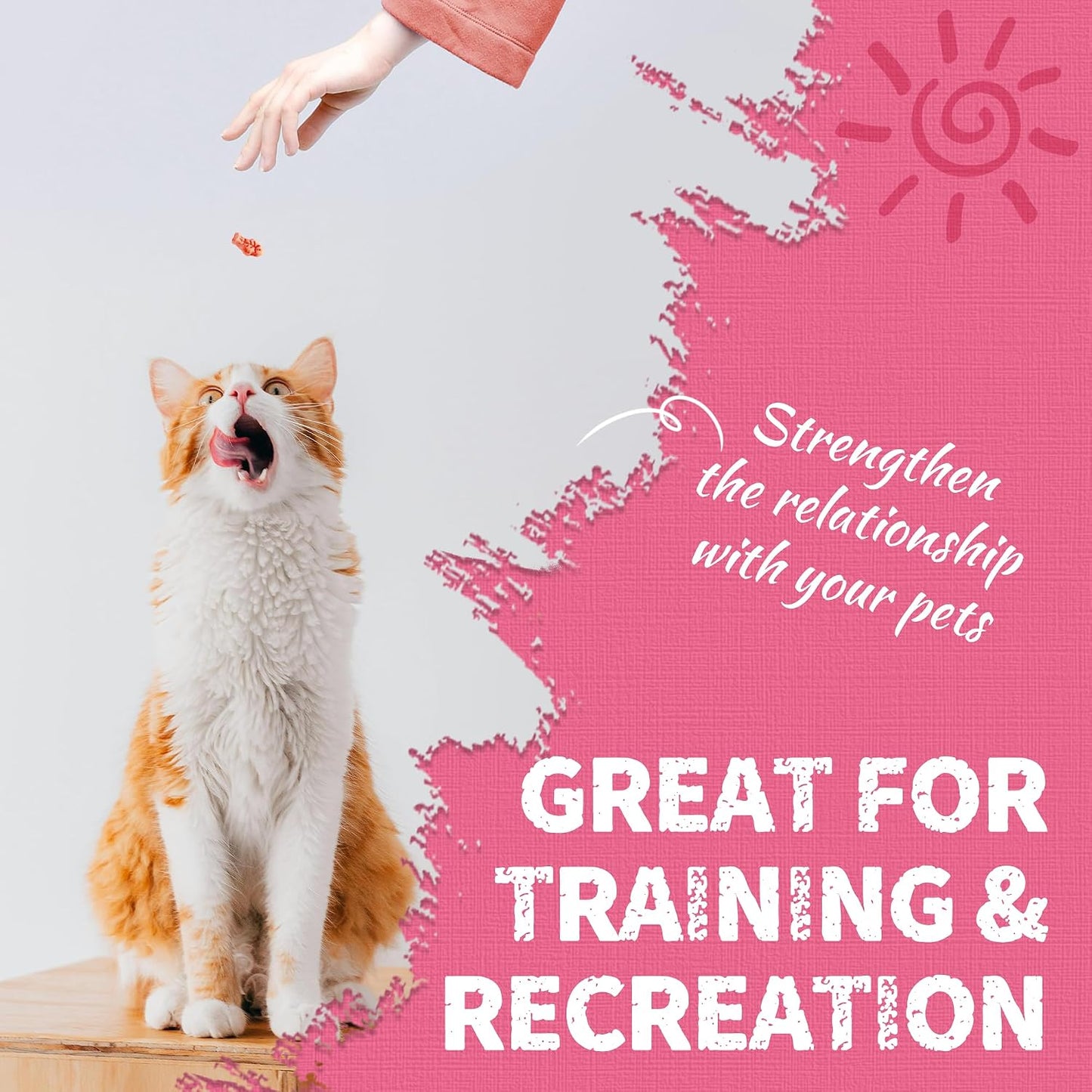 JUSTTRY Cranberry Cat Treats –Cranberry & D-Mannose for Urinary Tract Health & Kidney Support，13.4ozCat Treats