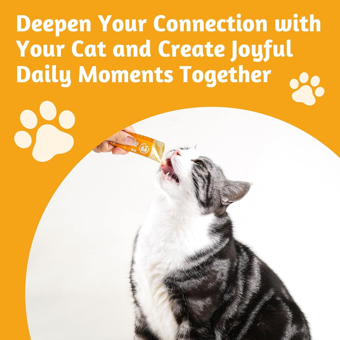 JUSTTRY Fish Oil Lickable Puree Treats – 20 Tubes with Omega Oils, Taurine & Vitamin E for Healthy Skin & Coat, 0.5oz EachCat lickable