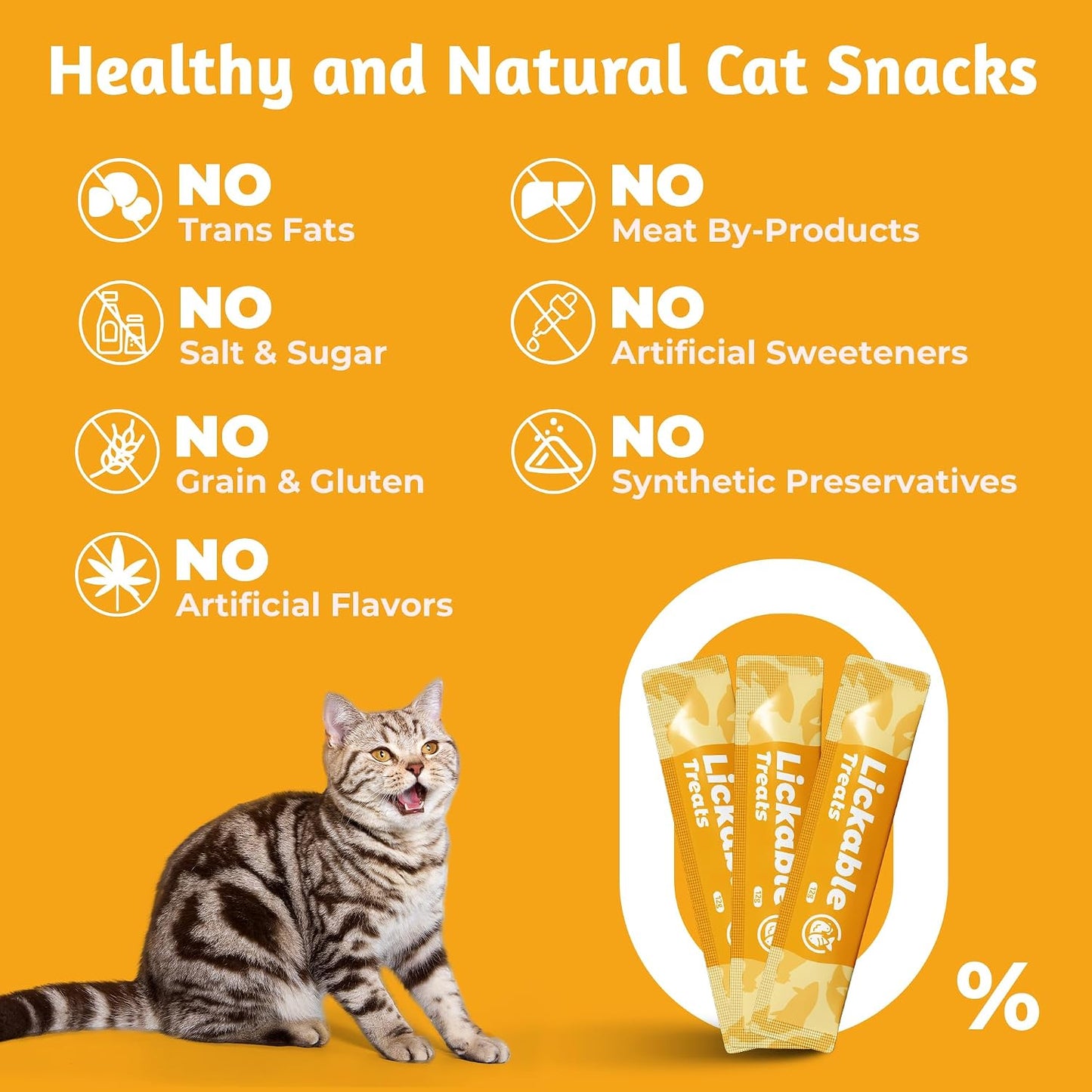 JUSTTRY Fish Oil Lickable Puree Treats – 20 Tubes with Omega Oils, Taurine & Vitamin E for Healthy Skin & Coat, 0.5oz EachCat lickable