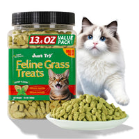 JUSTTRY Cat Grass Treats for Hairball Control & Digestive HealthCat Treats
