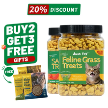 Cat Grass & Salmon Oil