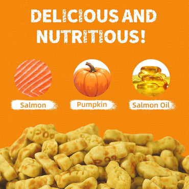 JUSTTRY Pumpkin Cat Treats –Rich in Fibre and Low-Calorie Digestive Snacks for constipation relief, 13.4ozCat Treats