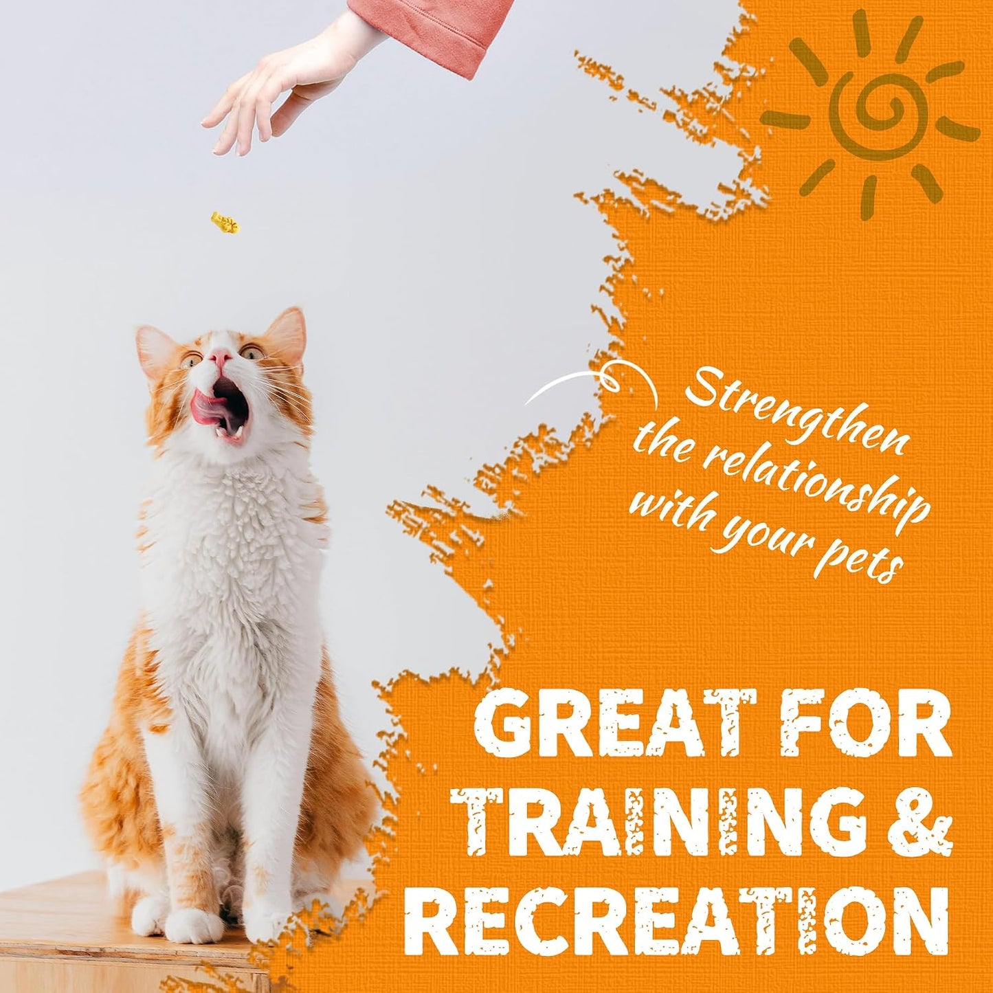 JUSTTRY Pumpkin Cat Treats –Rich in Fibre and Low-Calorie Digestive Snacks for constipation relief, 13.4ozCat Treats